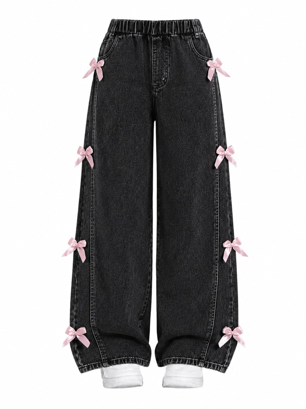 Girls Jeans Wide Leg Denim Pants Tween Teen Girls Trendy Clothes Size 7-13 Years