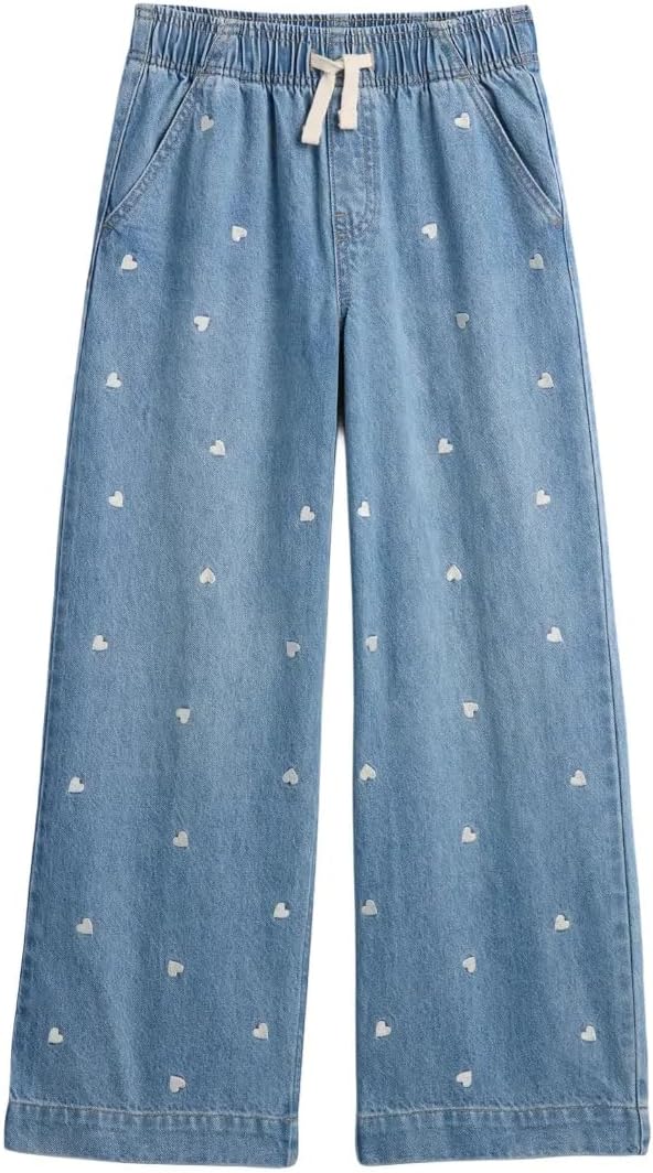 GAP Girls' Pull-on Wide Leg Denim