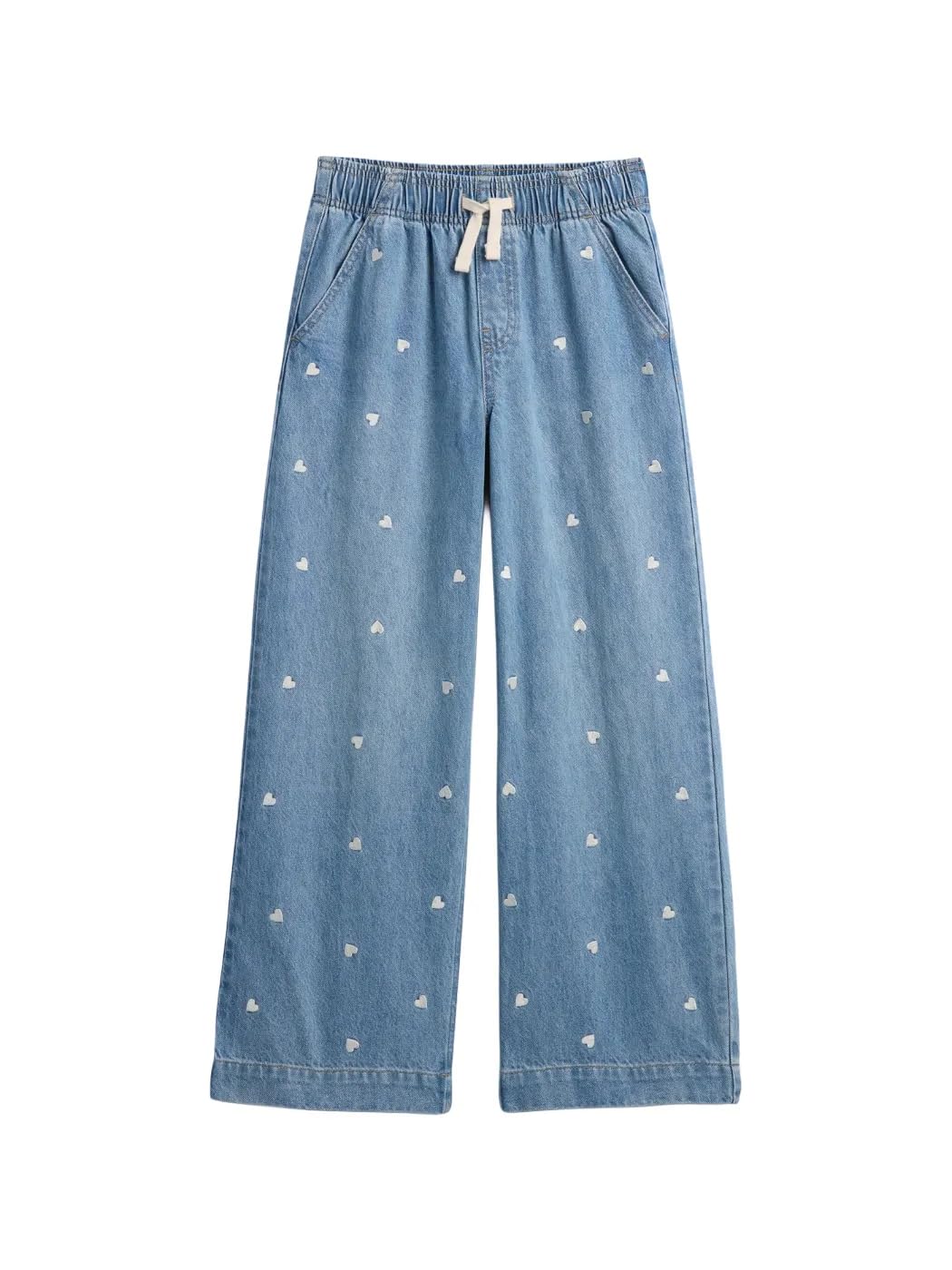 GAP Girls' Pull-on Wide Leg Denim