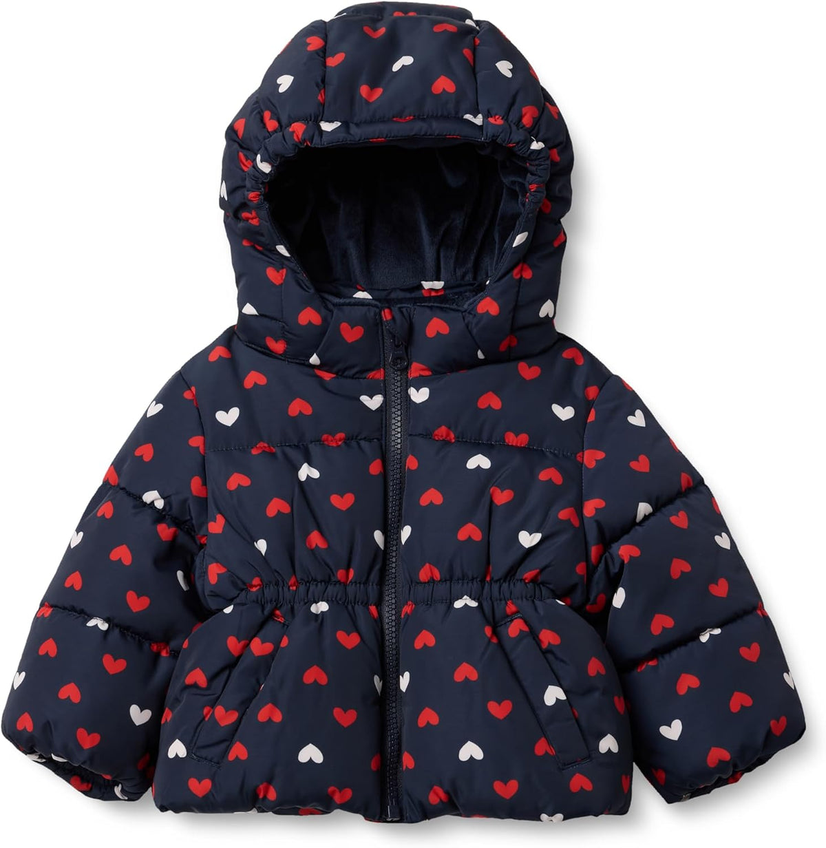Amazon Essentials x Sofia Grainge Babies, Todders and Girls' Water-Repellent Hooded Puffer Jacket