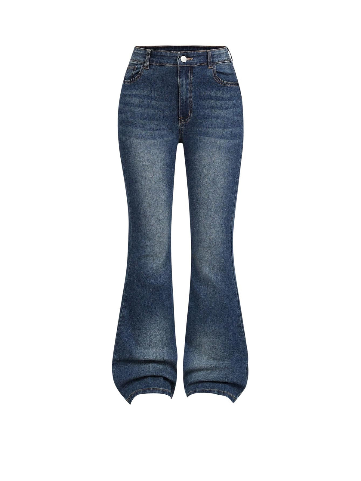GORGLITTER Girl's Flare Jeans High Waisted Bell Bottom Denim Pants
