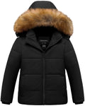 Chrisuno Girl's Water Resistant Winter Coats Warm Fleece Lined Outwear Ski Snow Jacket With Removable Hood