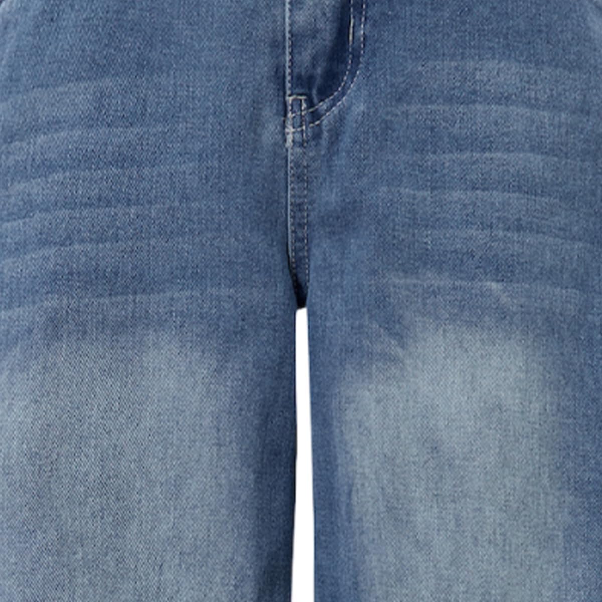 Nivne Tco Tween Girls Wide Leg Jeans - Zipper Fly and Pockets, Elastic Waistband Cute Baggy Denim Pants for Girls Clothing