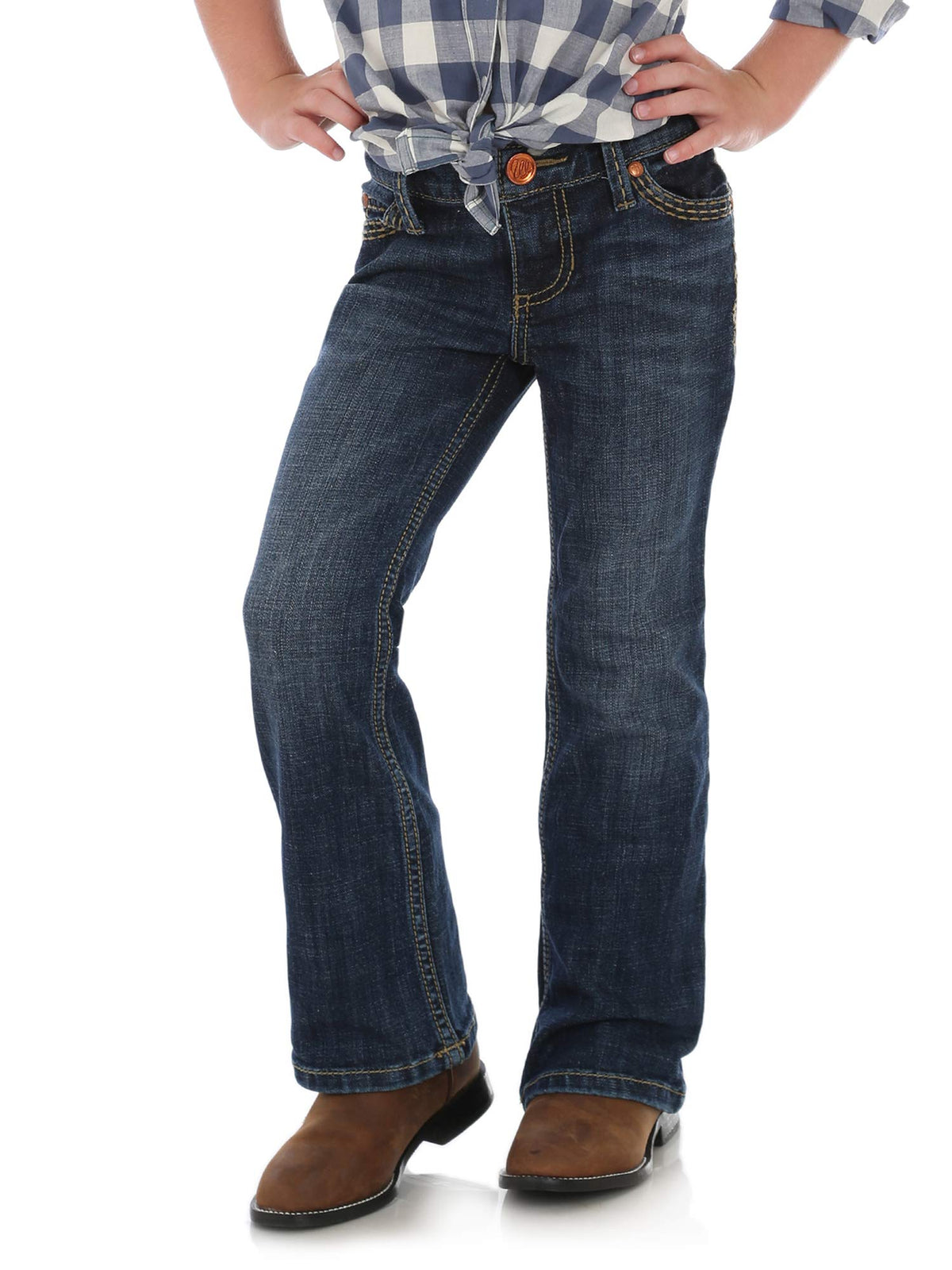 Wrangler Girls' Stretch Boot Cut Jean