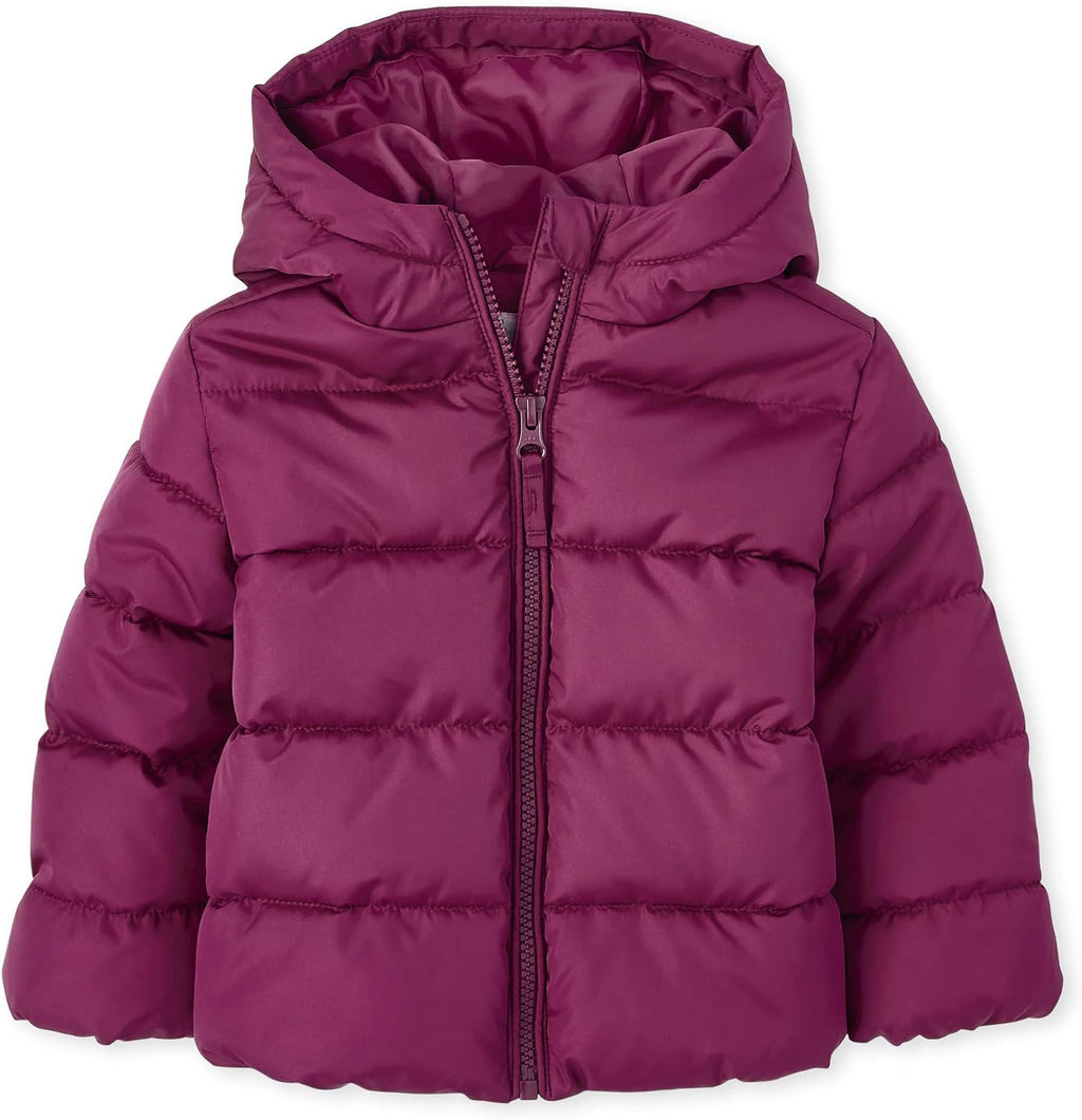 The Children's Place Baby and Toddler Girls' Medium Weight Wind-Resistant, Water-Resistant Puffer Jacket