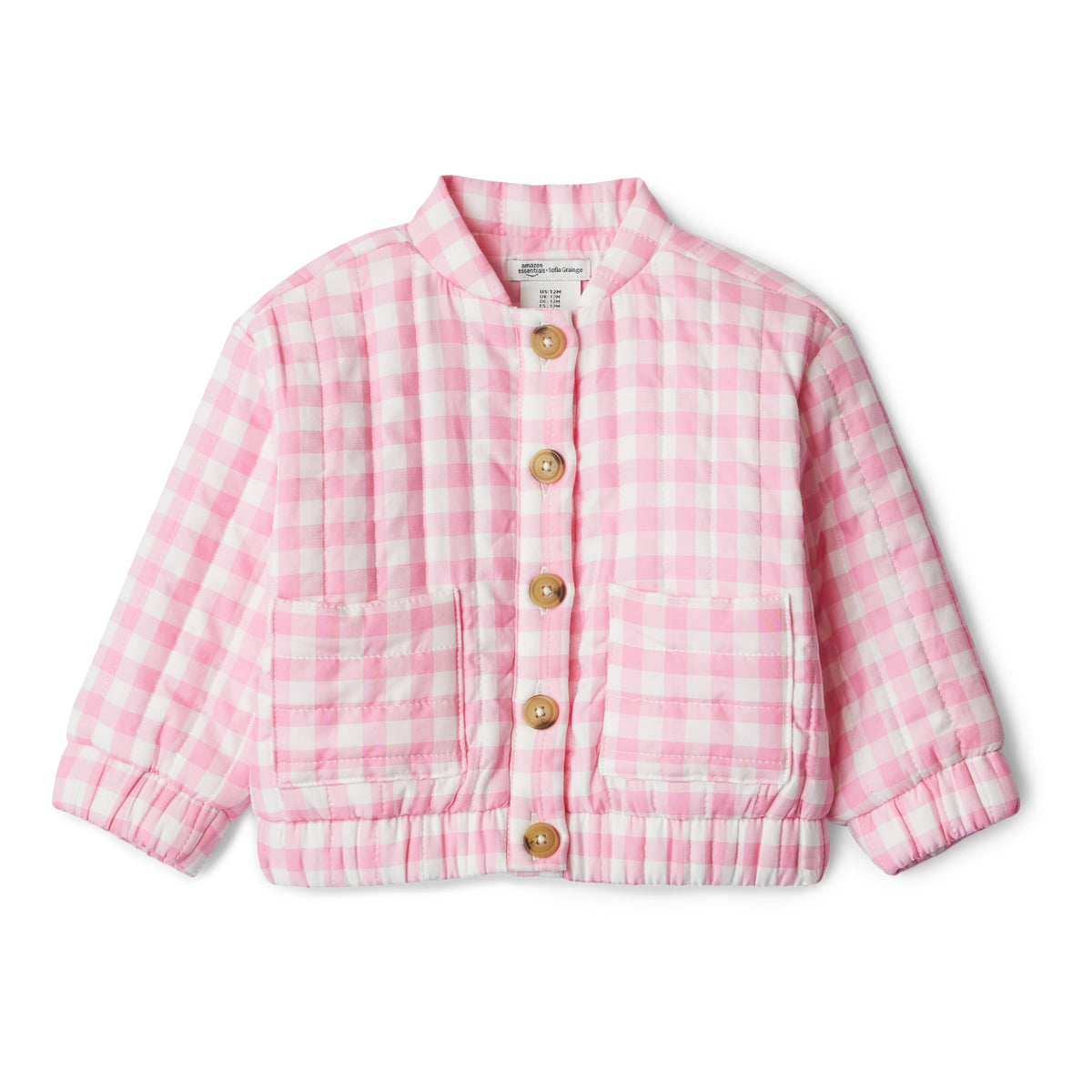 Amazon Essentials x Sofia Grainge Baby Girls' Cotton Sateen Lightweight Printed Jacket