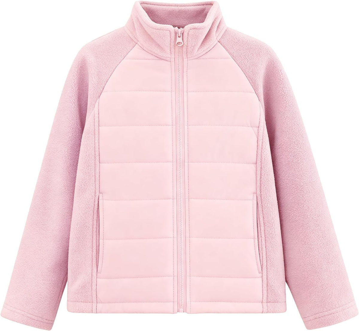 Girls Fleece Jacket Kids Puffer Jacket Lightweight Coat For Girl