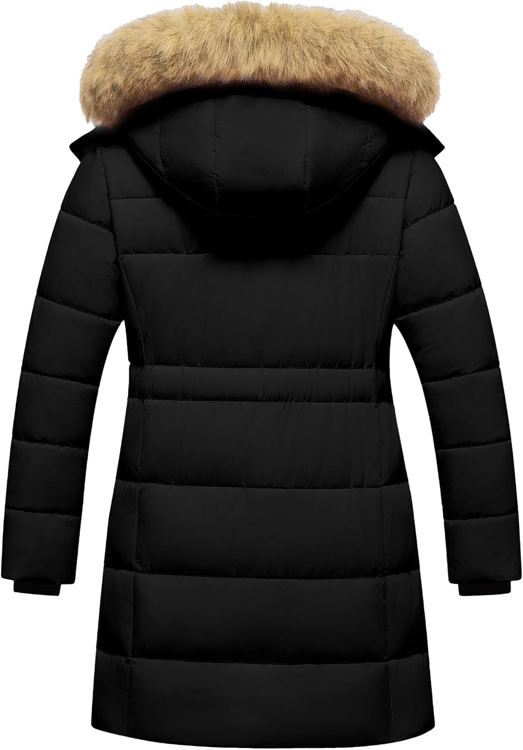 Girl's Puffer Jacket Kids Long Winter Coats Heavyweight Parka Warm Fleece Snow Outerwear with Removable Fur Hood