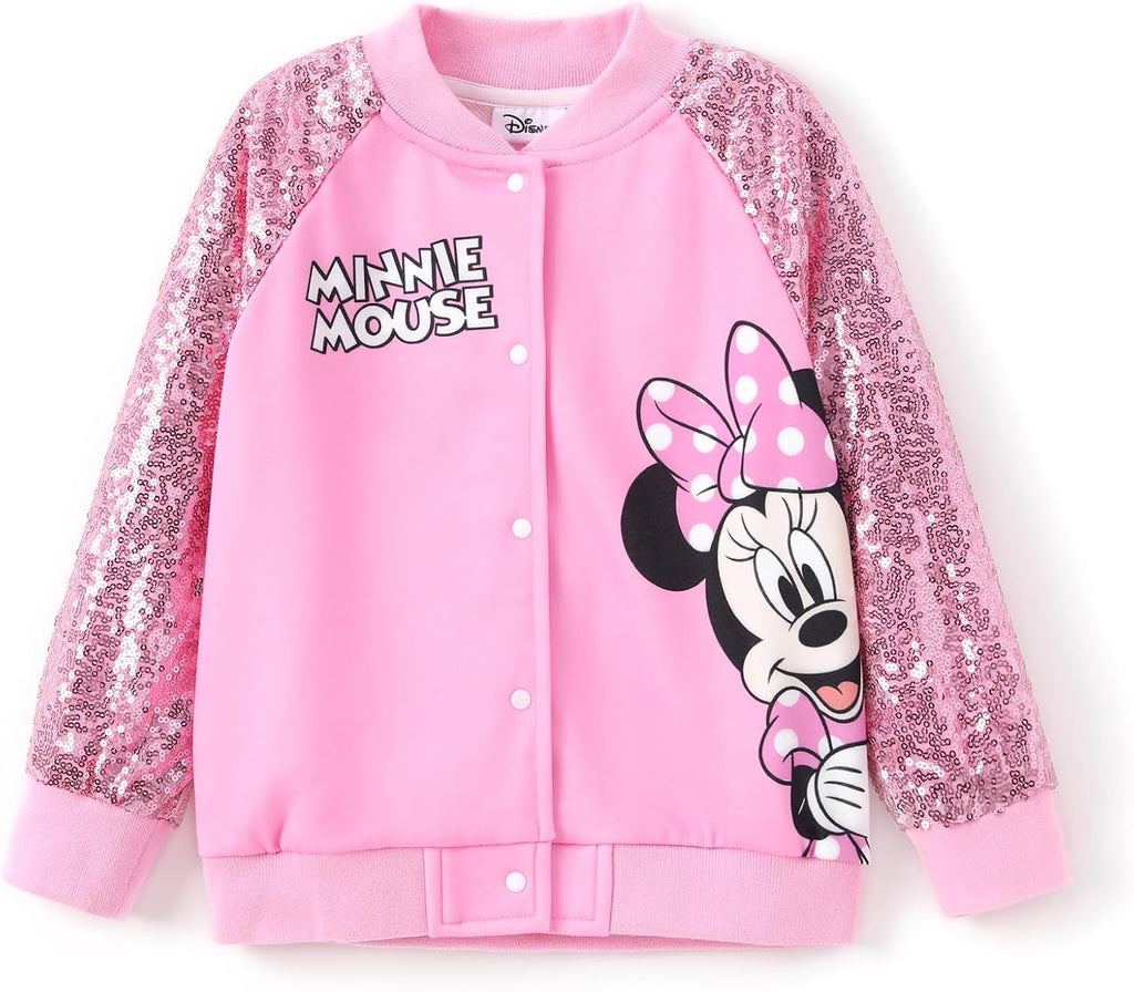Disney Varsity Bomber Jacket for Kids 2-14Y, Cute Outerwear, Character Coat