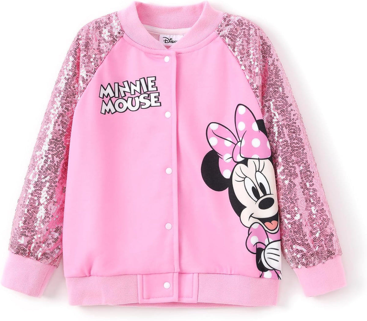 Disney Varsity Bomber Jacket for Kids 2-14Y, Cute Outerwear, Character Coat