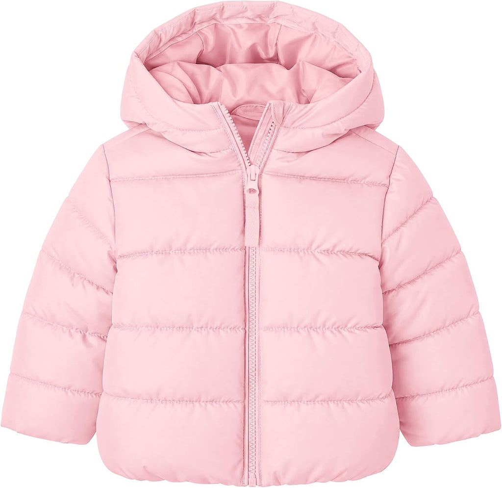 Resinta Toddler Girls Winter Midweight Puffer Jacket Hooded Warm Outwear