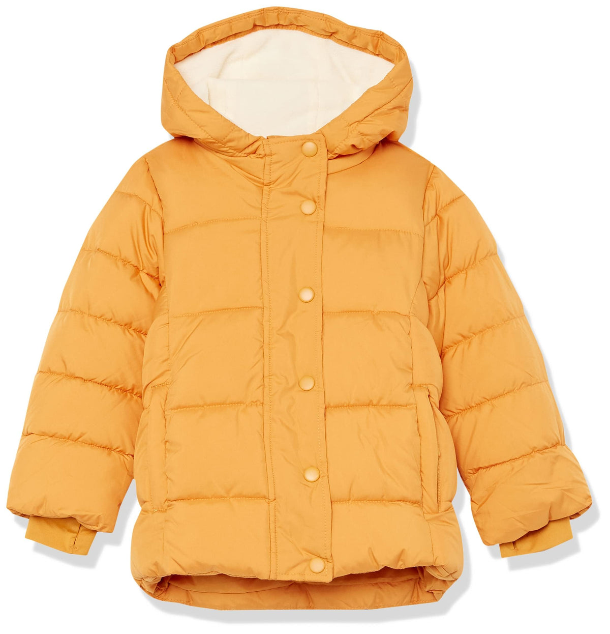 Amazon Essentials Girls and Toddlers' Heavyweight Hooded Puffer Coat, Water-Resistant