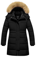 Girl's Puffer Jacket Kids Long Winter Coats Heavyweight Parka Warm Fleece Snow Outerwear with Removable Fur Hood