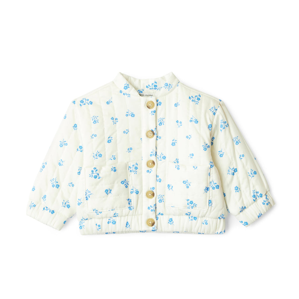 Amazon Essentials x Sofia Grainge Baby Girls' Cotton Sateen Lightweight Printed Jacket