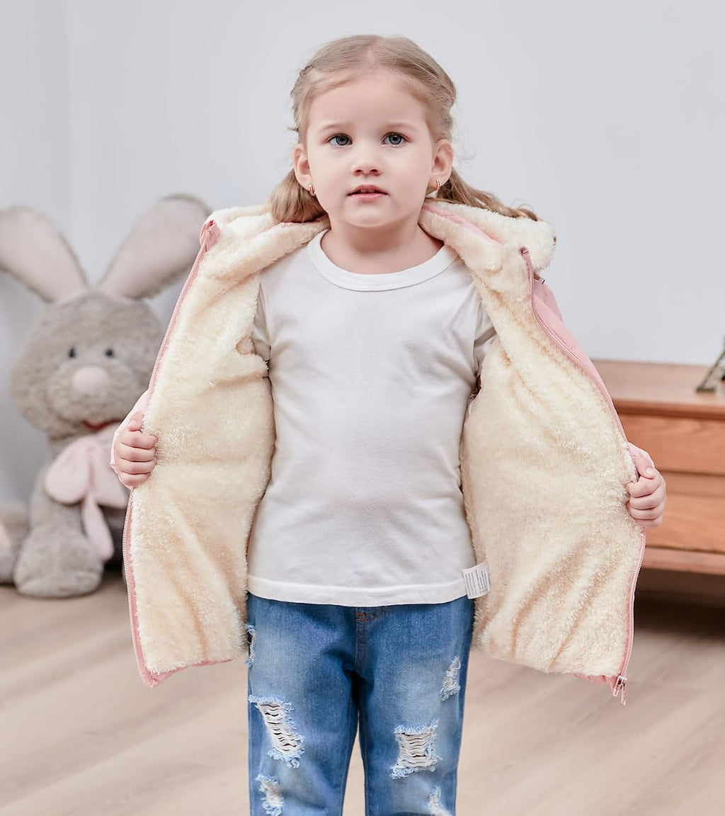 TUONROAD 1-7T Baby Girl Winter Coats Toddler Puffer Down Alternative Jacket