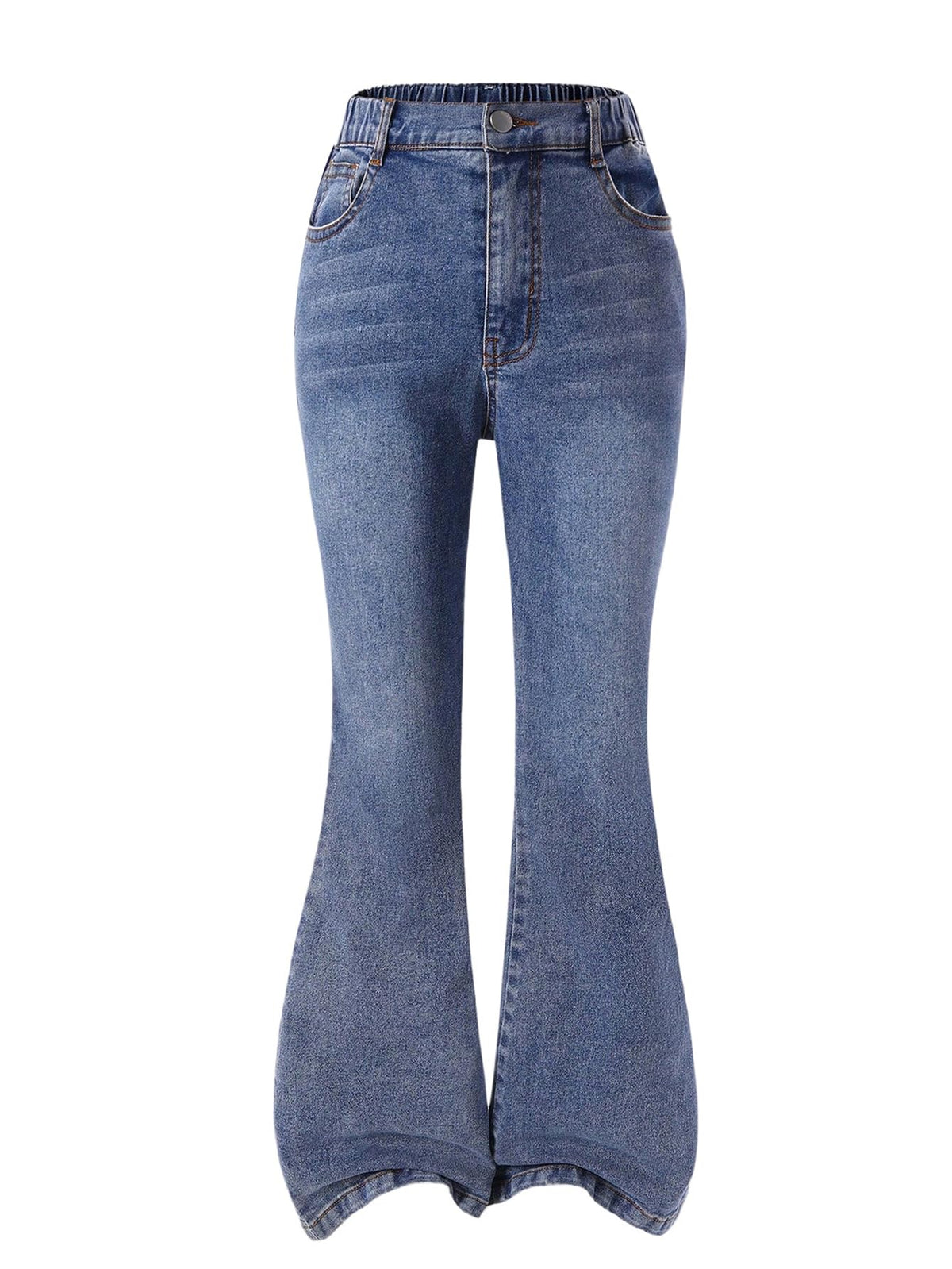 GORGLITTER Girl's Flare Jeans High Waisted Bell Bottom Denim Pants