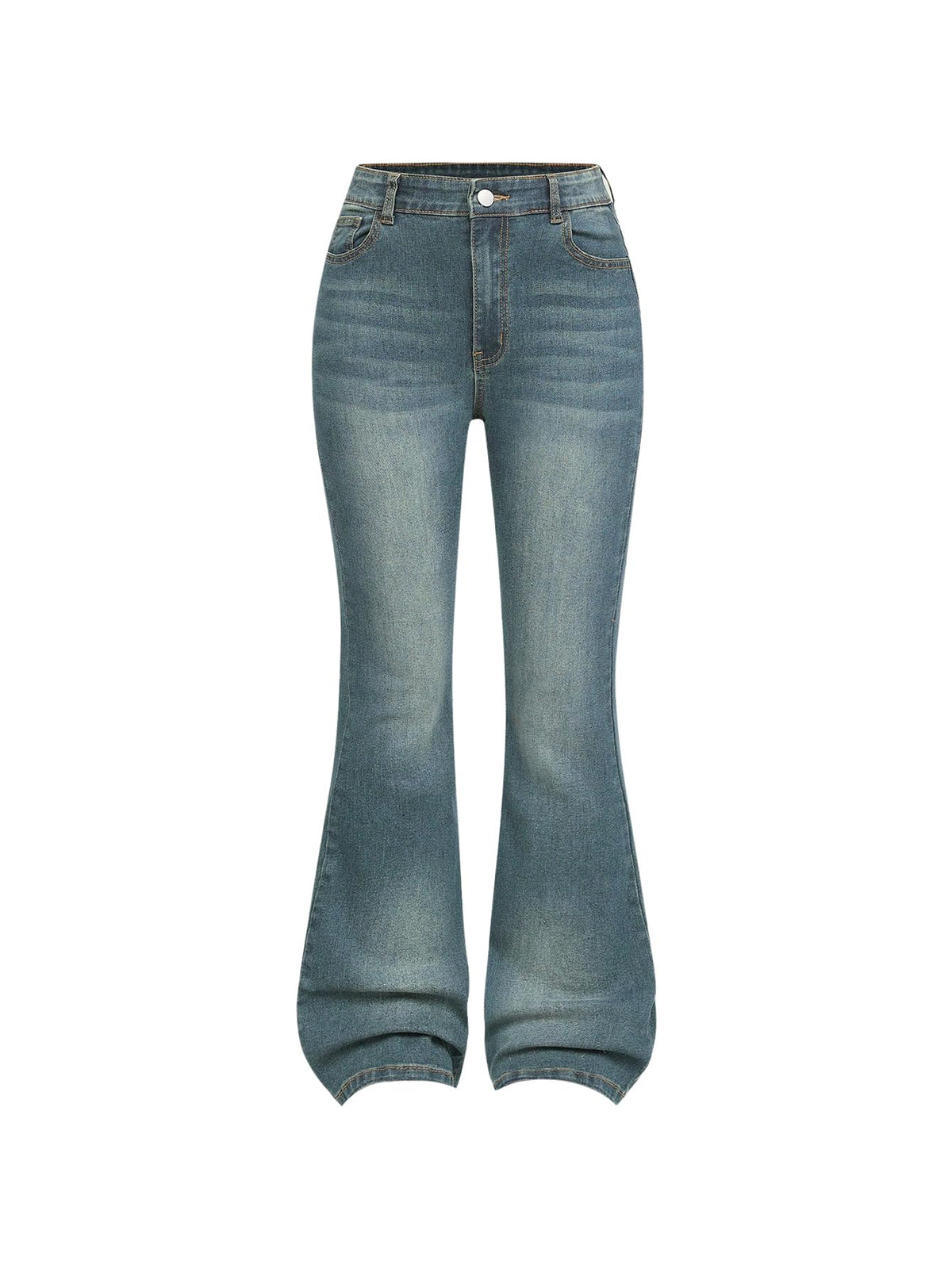 GORGLITTER Girl's Flare Jeans High Waisted Bell Bottom Denim Pants