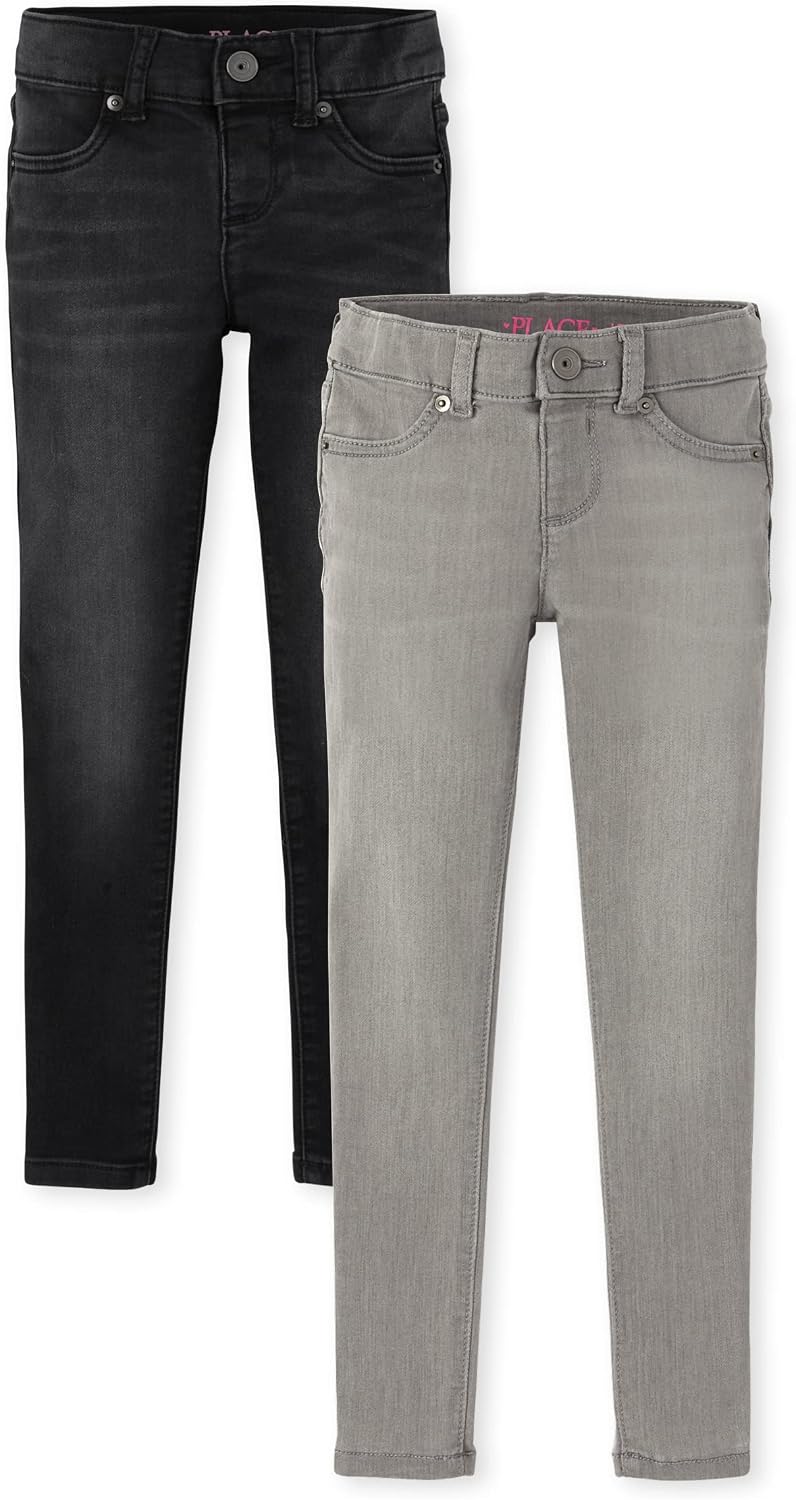 The Children's Place Girls Stretch Denim Jeggings, 3 Pack