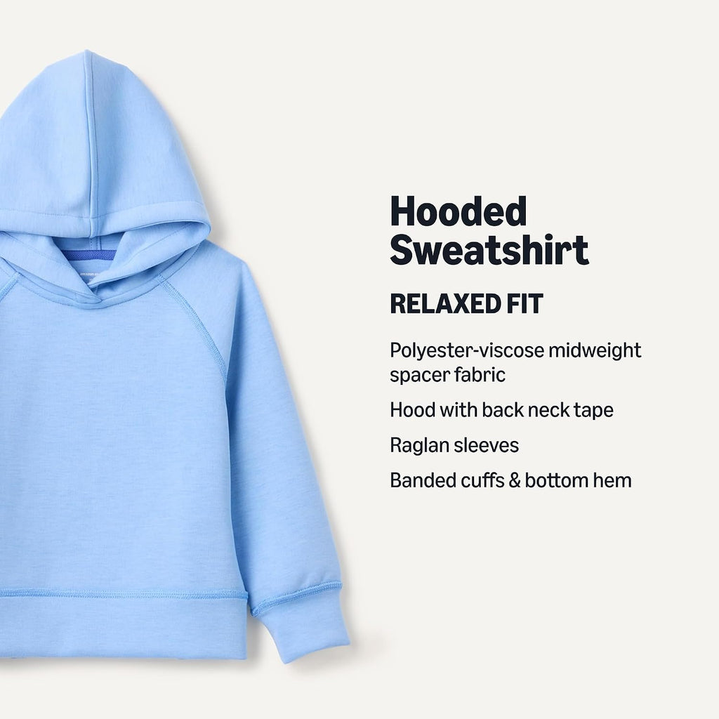 Amazon Essentials Girls' Active Hooded Pullover Sweatshirt