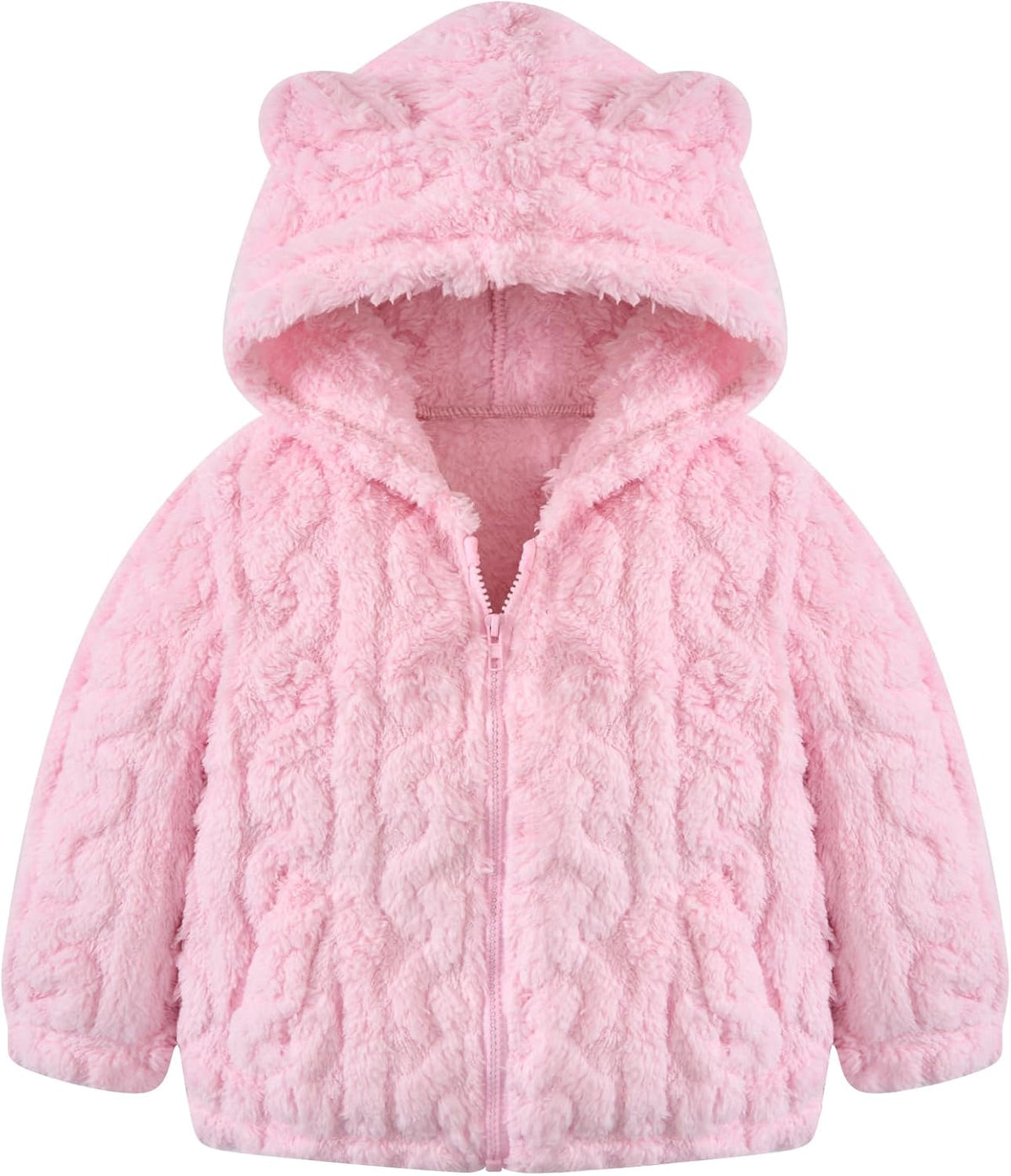 Toddler Fleece Jacket Girls Warm Coats Winter Outerwear 2-6 Years