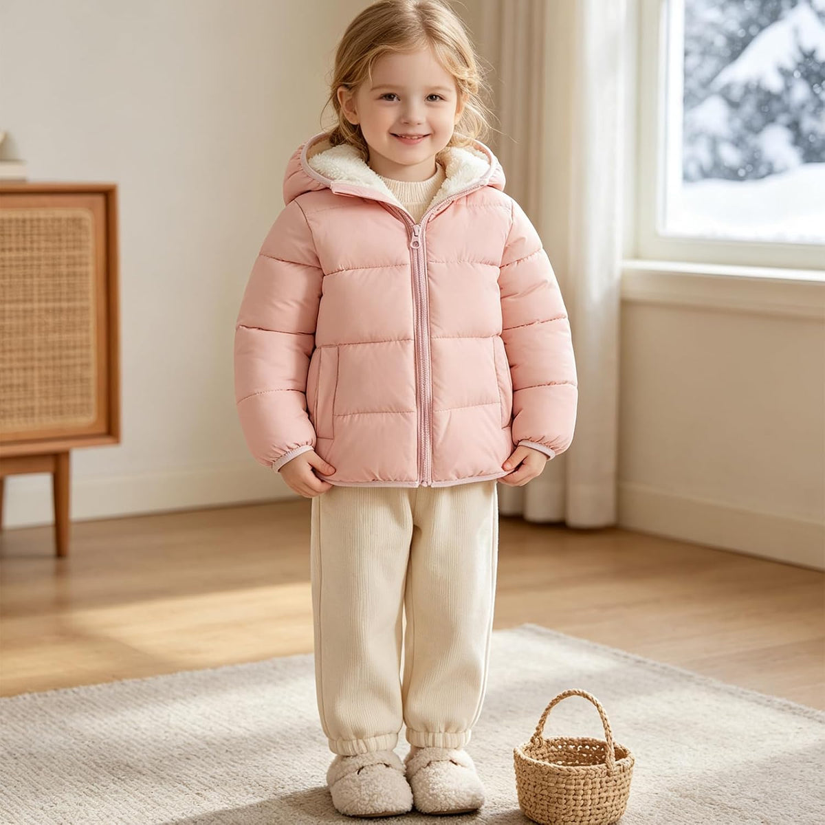 BFUSTYLE Toddler Winter Coats Fleece Thicken Jacket for Baby Girls Boy 1-5T