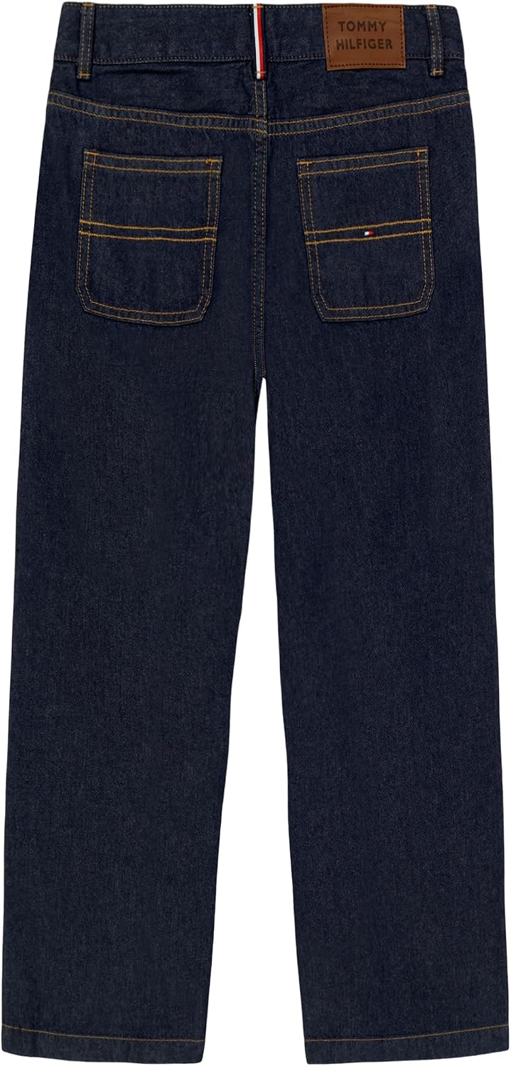 Tommy Hilfiger Girls' Wide Leg 5-Pocket Denim Jean