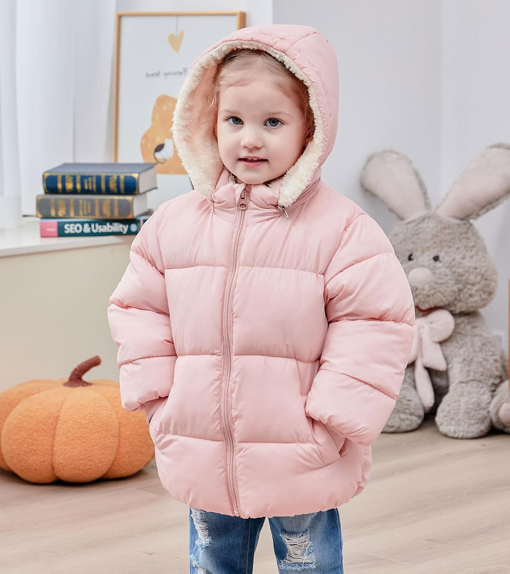 TUONROAD 1-7T Baby Girl Winter Coats Toddler Puffer Down Alternative Jacket