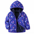 uideazone Toddler Girls Lightly Fleece Lined Coat Hooded Zipper Jacket 1-6T