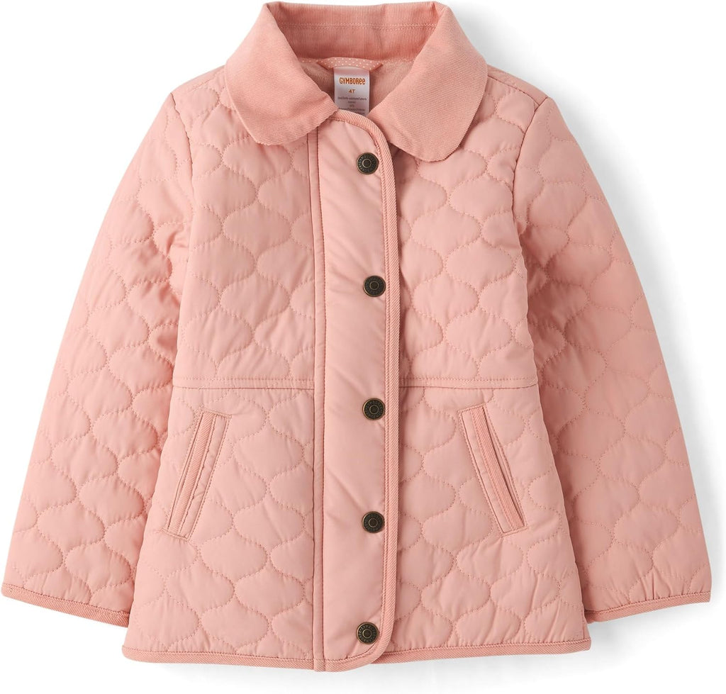 Gymboree Girls' And Toddler Long Sleeve Microfleece Lined Barn Jacket
