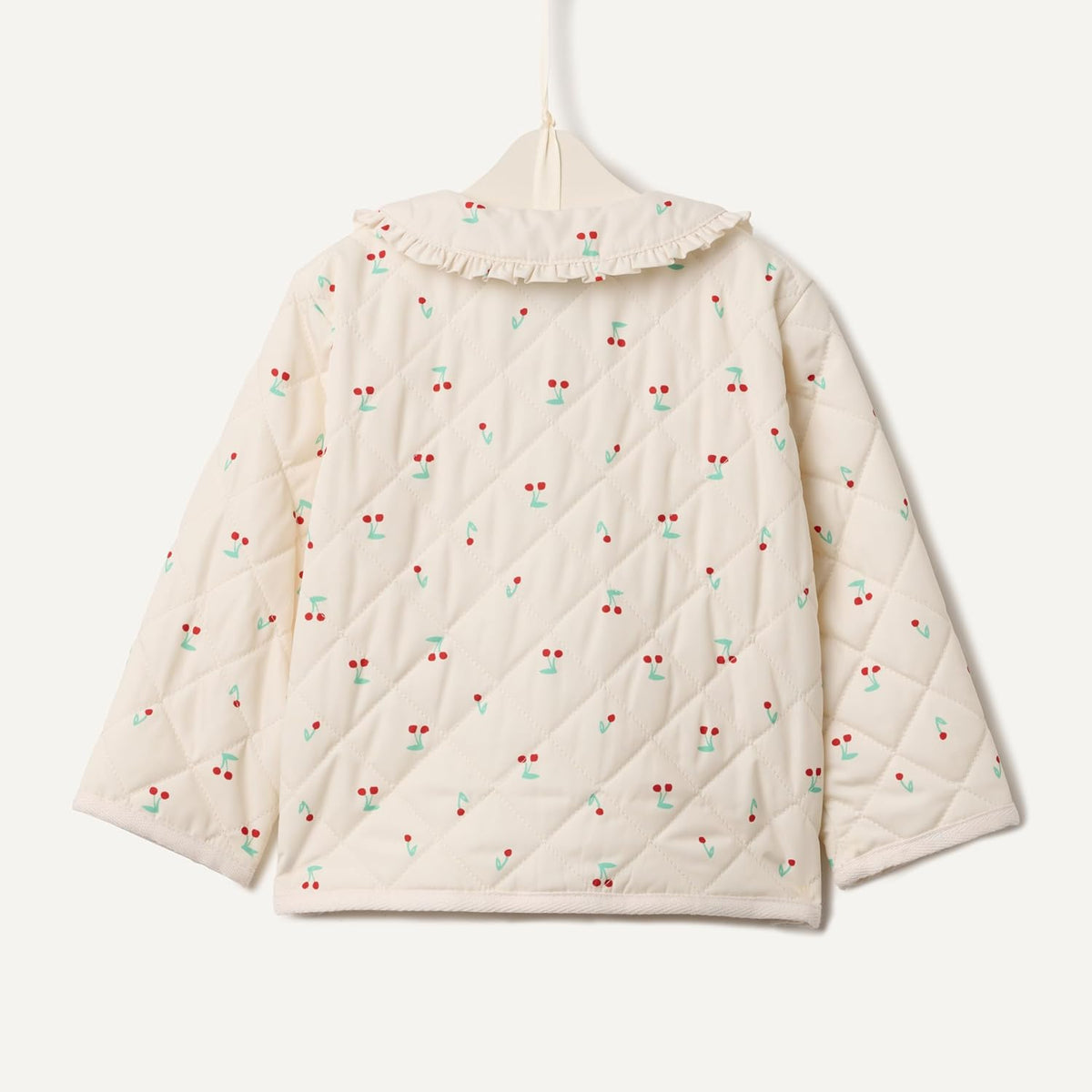 Amazon Essentials x Sofia Grainge Toddler and Baby Girls' Midweight Quilted Field Jacket with Ruffle