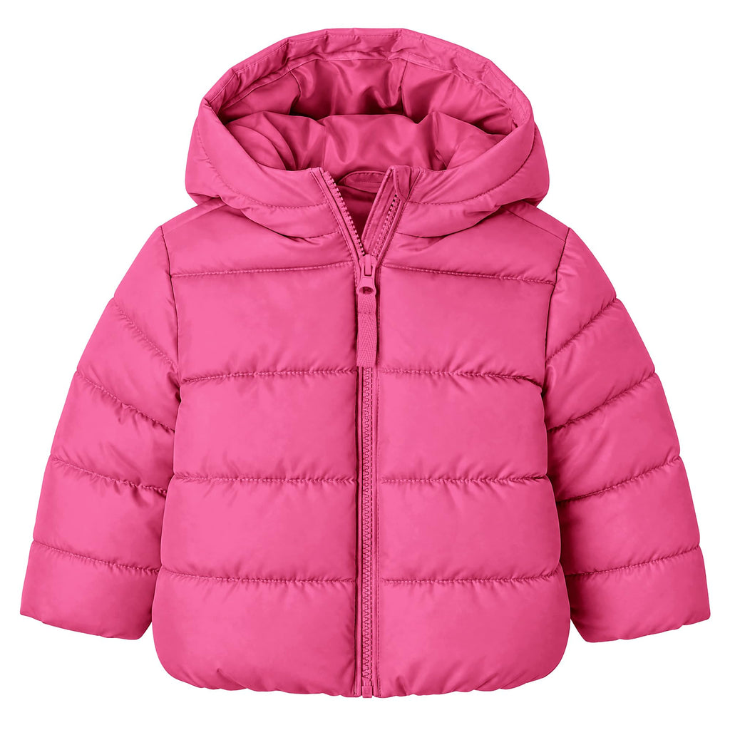 Resinta Toddler Girls Winter Midweight Puffer Jacket Hooded Warm Outwear