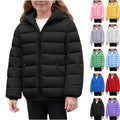 Girls Winter Coat Kids Puffer Jacket Youth Hooded Lightweight down Jackets Boys Warm Packable Outerwear Cute Clothes