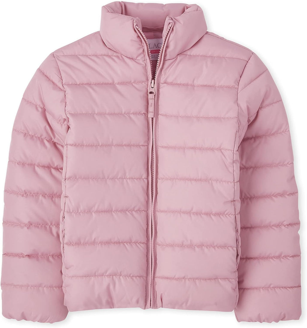The Children's Place Girls' Medium Weight Wind-Resistant, Water-Resistant Puffer Jacket