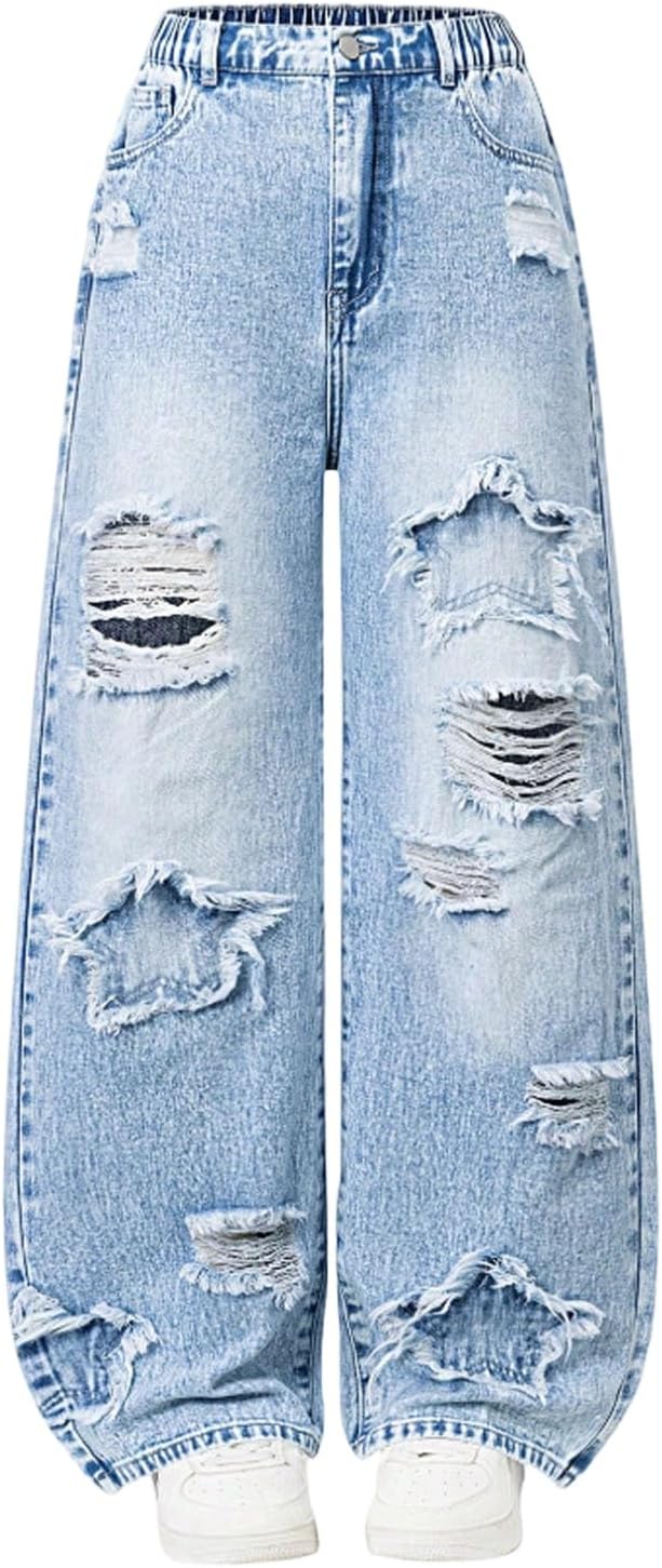 Baggy Jeans For Girls Cute Teen Girls Clothes Fashion Wide Leg Denim Pants