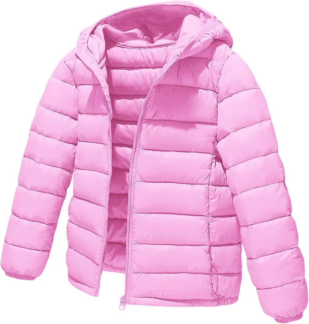 Kids Winter Coat Toddler Girls Puffer Jacket Baby Warm Coats Boys Packable Outerwear for School And Outdoor Activities