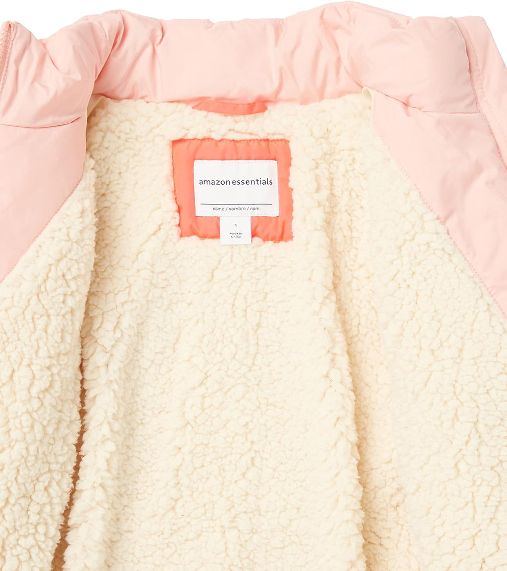 Amazon Essentials Girls and Toddlers' Long Quilted Cocoon Puffer Coat