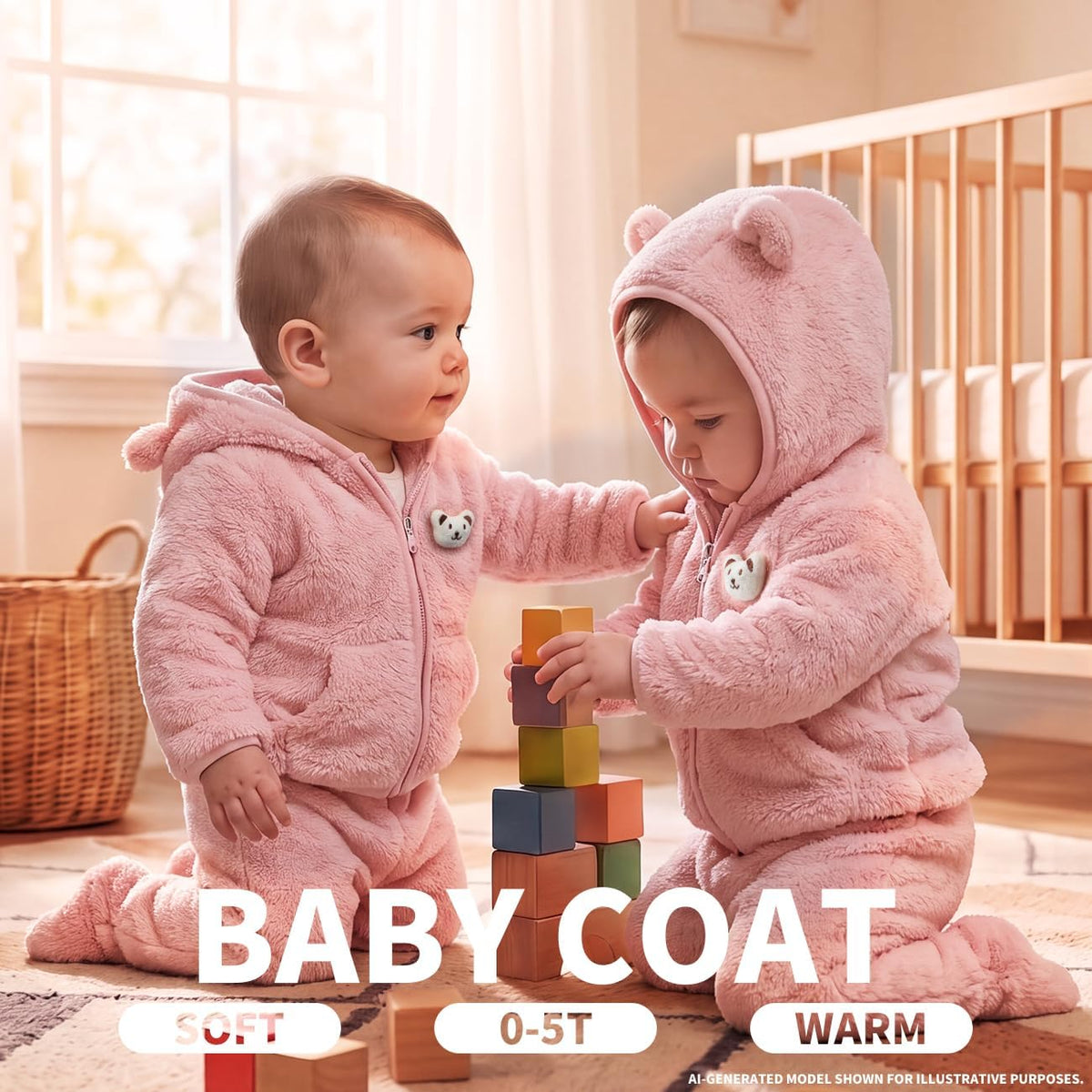 Baby Boy Fleece Jacket Girl Winer Clothes Coat For Toddler Sweater
