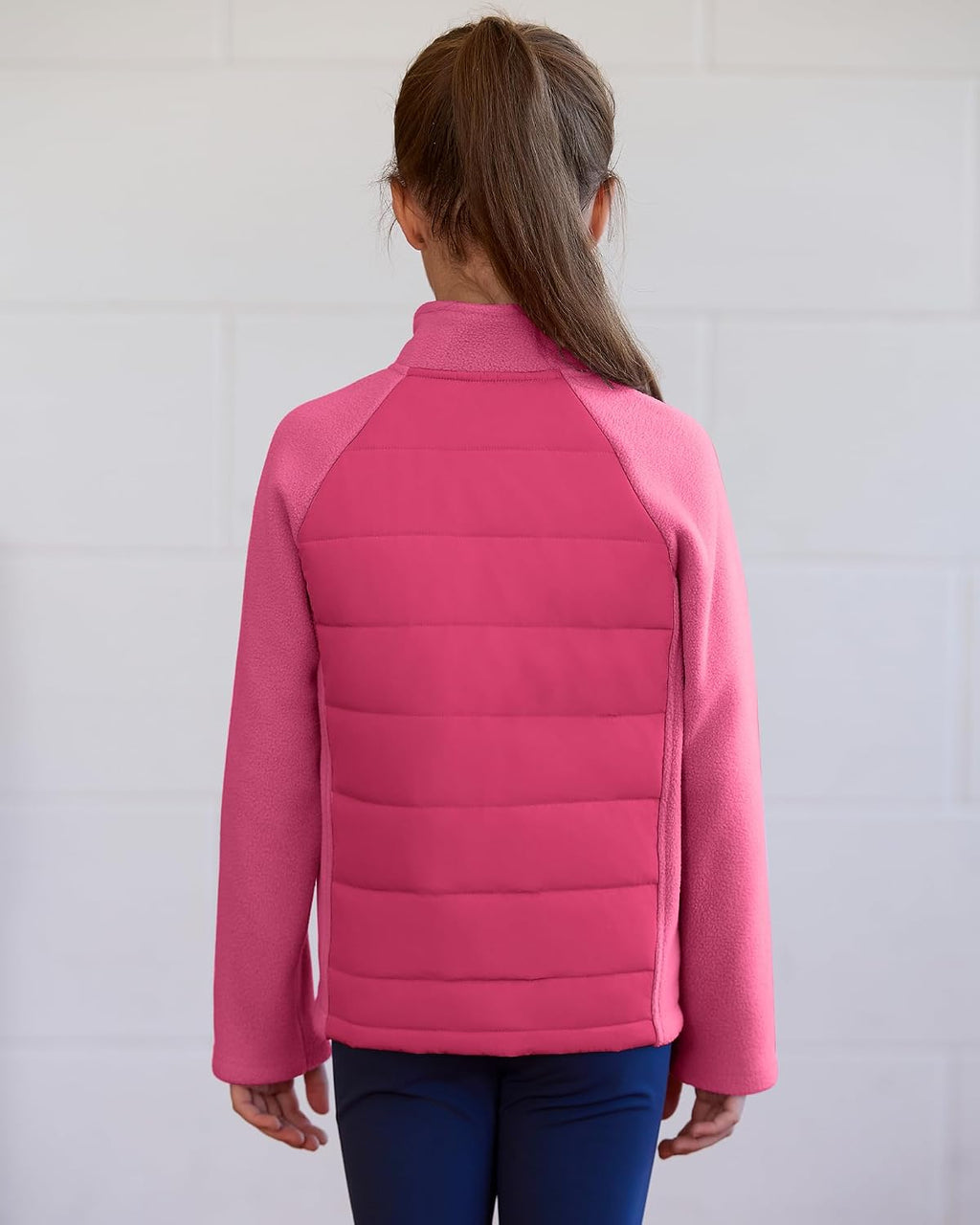 Girls Fleece Jacket Kids Puffer Jacket Lightweight Coat For Girl