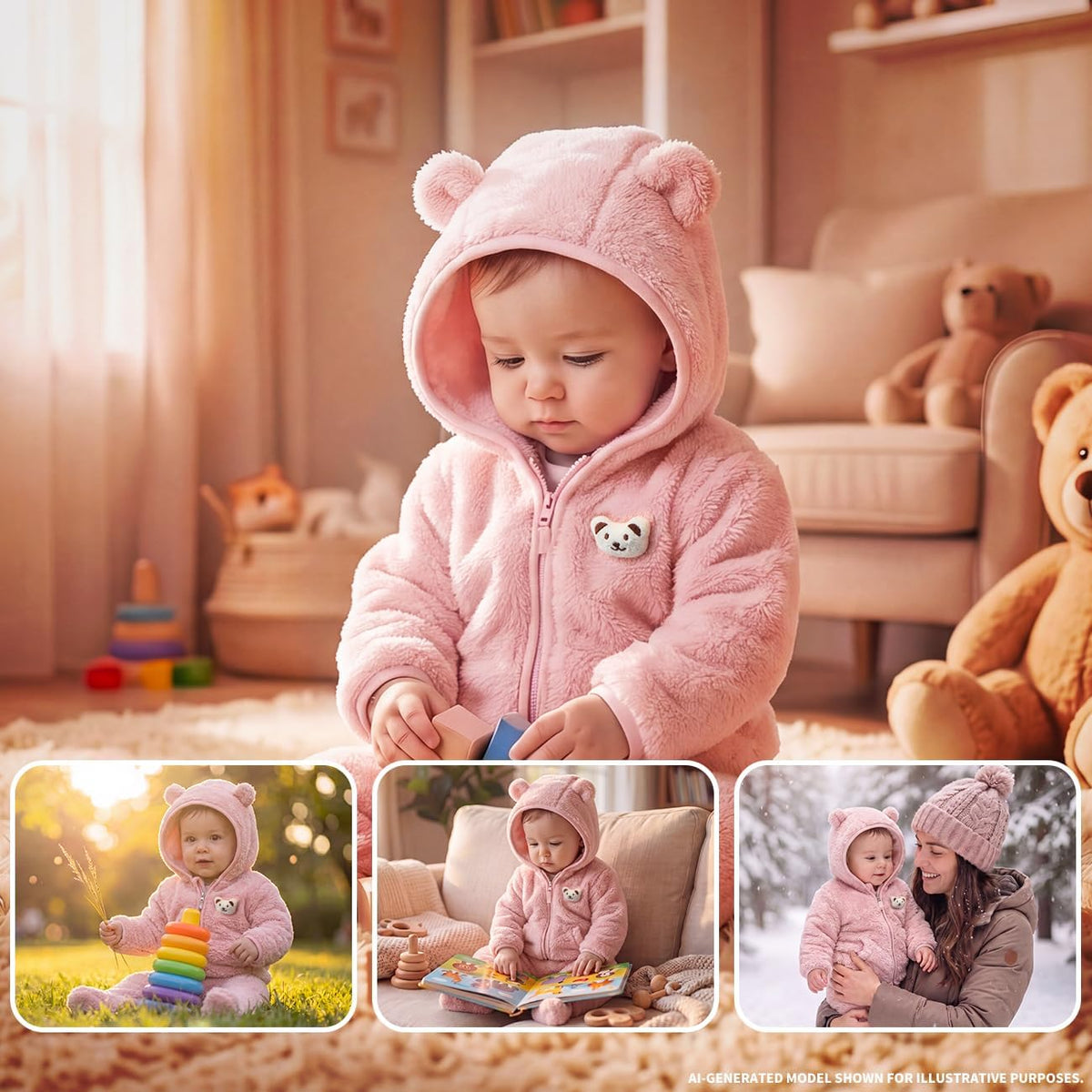 Baby Boy Fleece Jacket Girl Winer Clothes Coat For Toddler Sweater