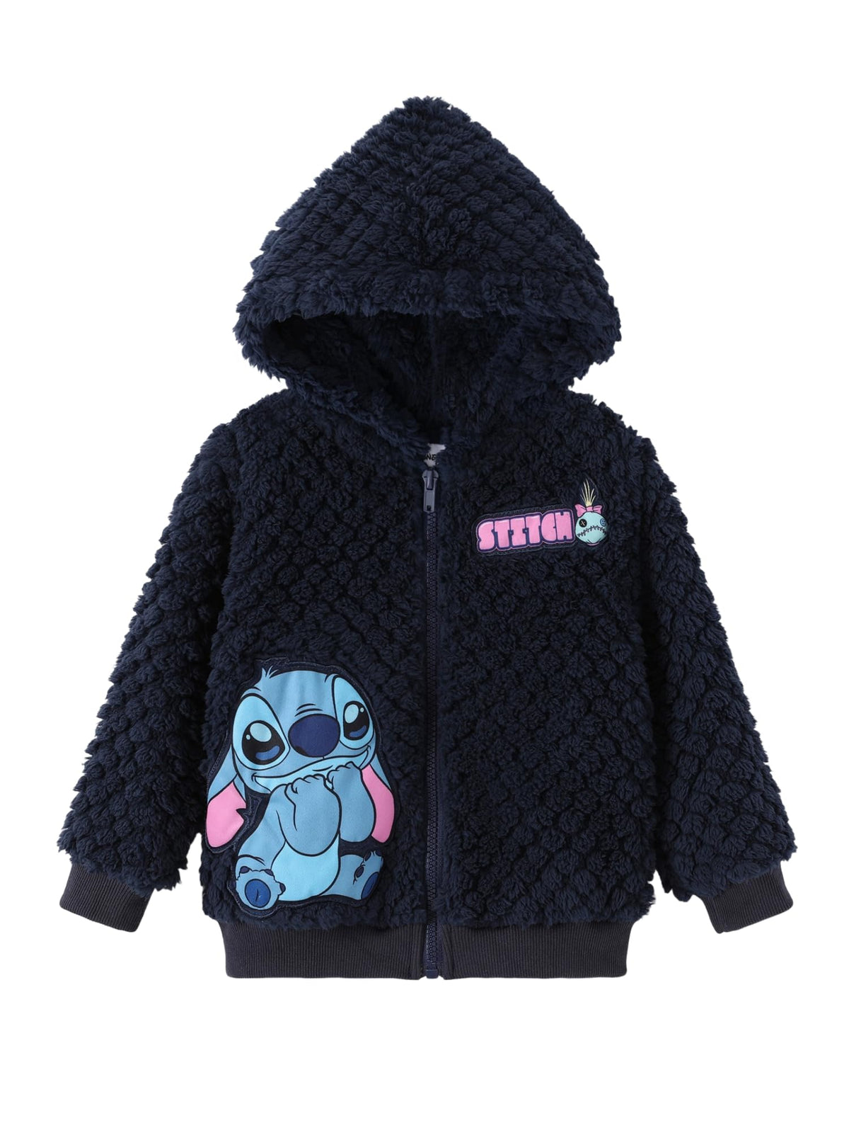 Disney Girl/Boy Fleece Jacket Zipper Sherpa Fuzzy Hoodie Winter Coat 2-13Y