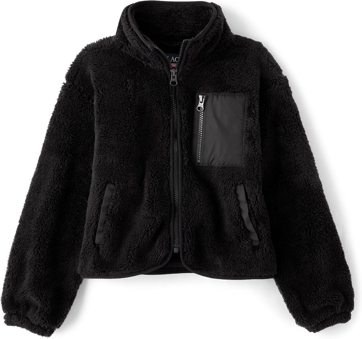 The Children's Place Girls' Long Sleeve Sherpa Fleece Full Zip Jacket
