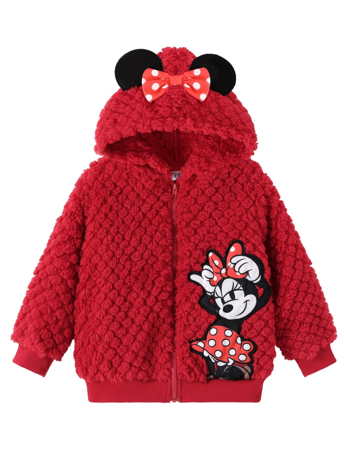 Disney Girl/Boy Fleece Jacket Zipper Sherpa Fuzzy Hoodie Winter Coat 2-13Y