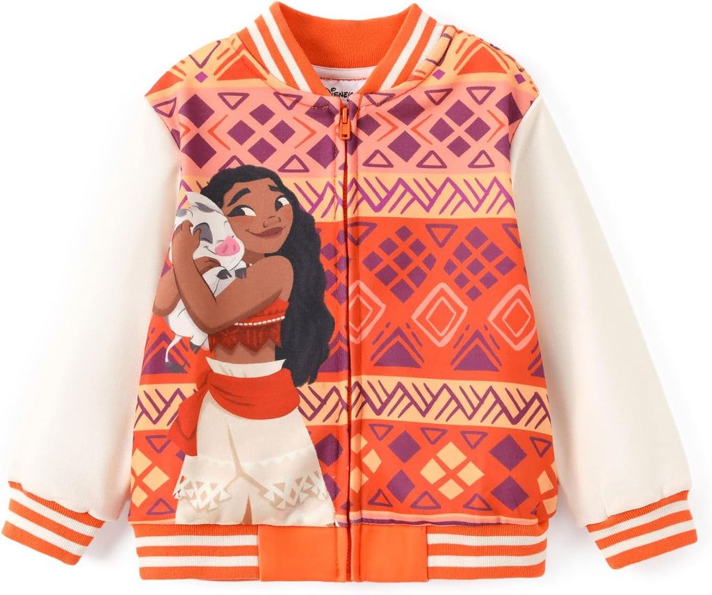Disney Varsity Bomber Jacket for Kids 2-14Y, Cute Outerwear, Character Coat