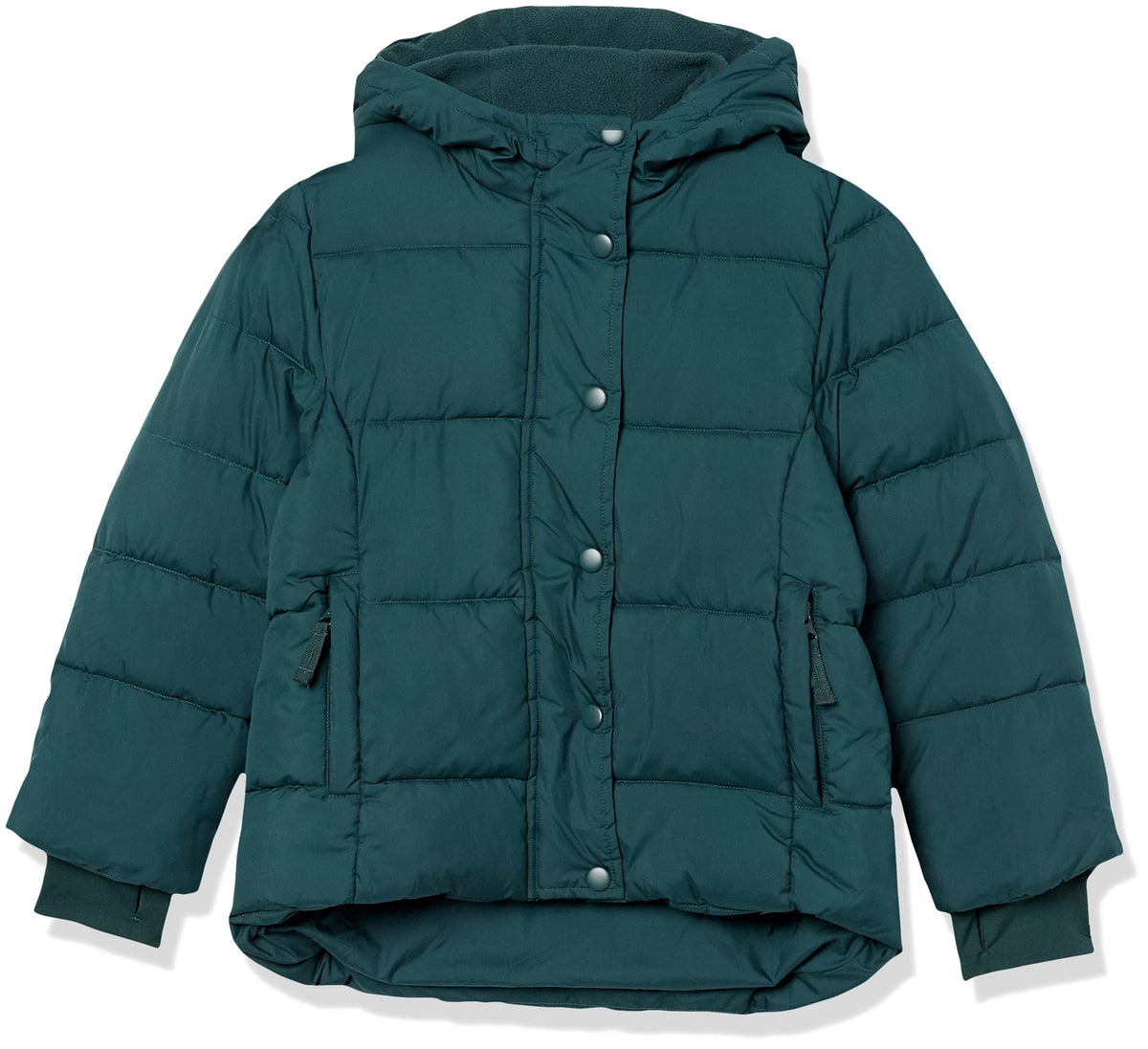 Amazon Essentials Girls and Toddlers' Heavyweight Hooded Puffer Coat, Water-Resistant
