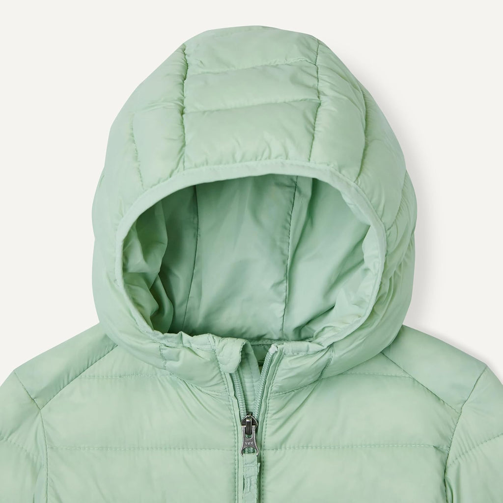 Amazon Essentials Boys and Toddlers' Lightweight Water-Resistant Packable Hooded Insulated Puffer Jacket