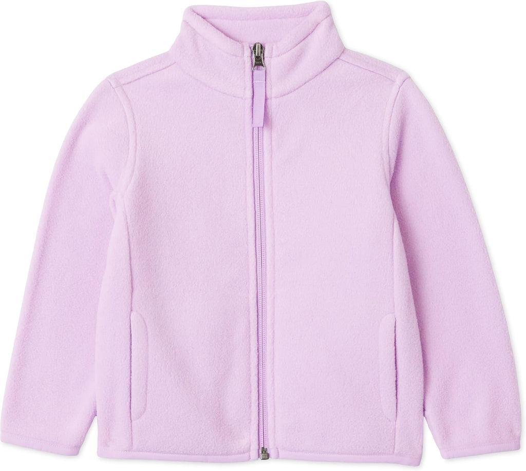 Amazon Essentials Unisex Kids' Polar Fleece Full-Zip Mock Jacket