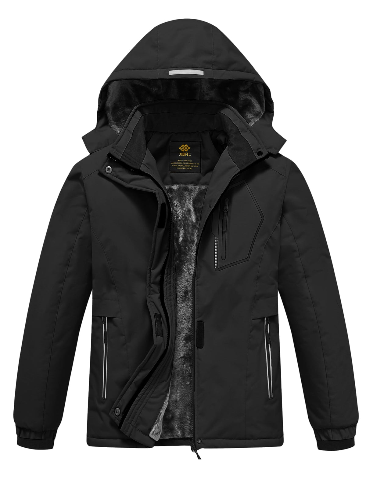 MoFiz Girl's Ski Jacket Winter Snow Coat Kids Fleece Warm Snowboard Jacket
