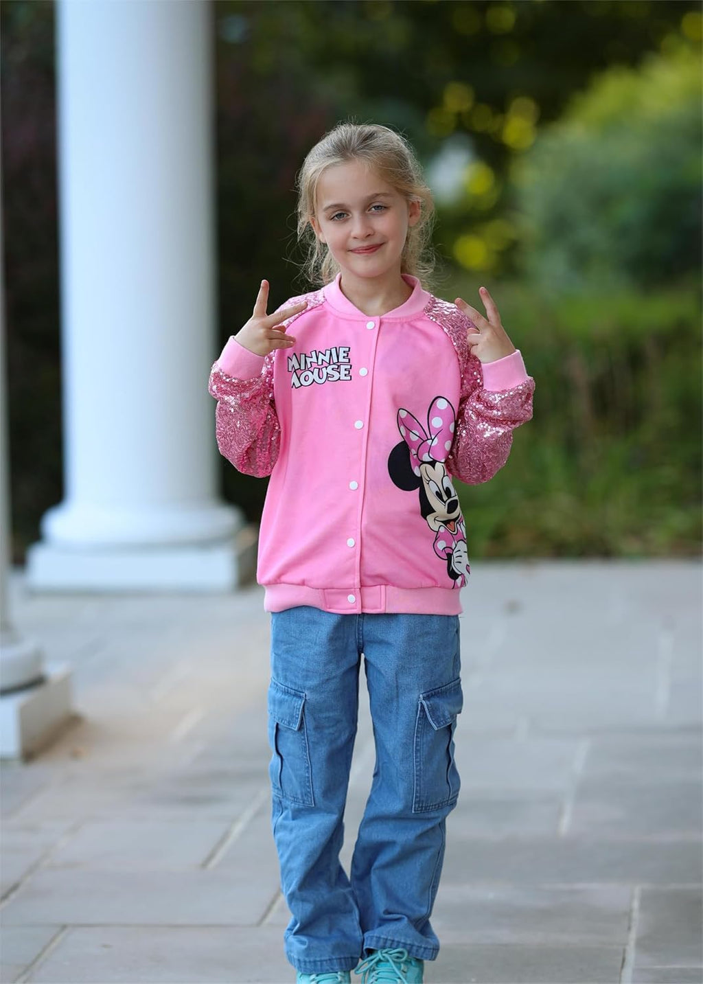 Disney Varsity Bomber Jacket for Kids 2-14Y, Cute Outerwear, Character Coat