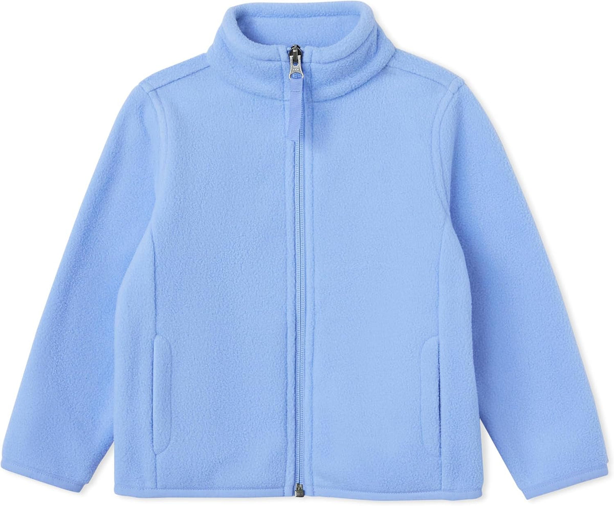 Amazon Essentials Unisex Kids' Polar Fleece Full-Zip Mock Jacket