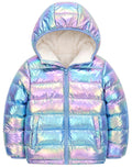 Lovekider 4-12 Years Girls Hooded Puffer Jacket Warmth Padded Winter Coat